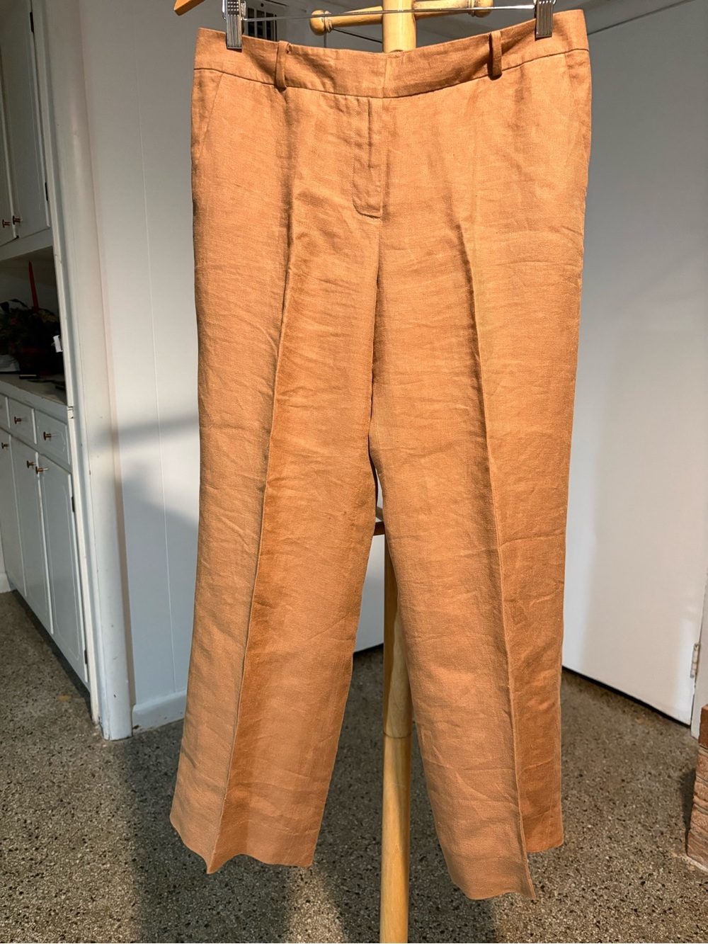 Talbots women's brown linen dress
pants, size 8